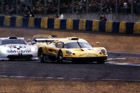 Yes finally, a shot of the race!  Here, the 49 Lotus GT1 of Lammers, Hezemans and Grau "leads" the 25 Stuck, Boutsen and Wollek Porsche GT1, with the 84 Calderari, Bryner and Zadra Porsche GT2 in the background.