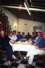 We were joined for dinner by two other Le Mans visitors, the two fellows in the blue and black shirts at the far end of the table.  Recognise yourself?  Does anyone else recognise them?  It would be rather nice to know who they were!