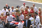 No Le Mans parade could ever be complete without the return of the trophy (and the Hawaiian Tropic girls, of course!)