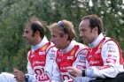 Emanuele Pirro, Frank Biela and Marco Werner