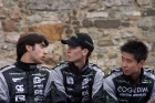 The #35 crew - Pierre Ragues, Matthieu Lahaye and Cong Fu 'Frankie' Cheng - the first Chinese driver to compete at Le Mans