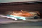 No, not an exploding car, just a slow shutter speed for the #44 KSM Lola!