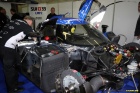 Work continues to prepare the #33 Lola Judd, which qualified well in 3rd in class behind the two Porsche RS Spyders